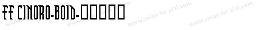 FF CINORO-BOID字体转换